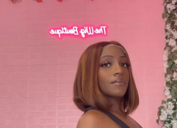 Brown Highlighted Wig